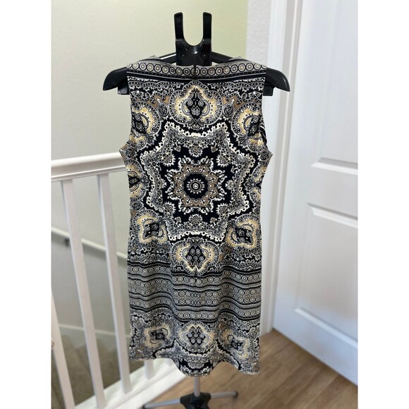 J. McLaughlin Dresses & Skirts - J. McLaughlin Black & Tan Patterned Dress in Great Condition! Size Medium